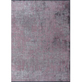 Lilac/Pink/Gray Abstract Luxury Area Rug