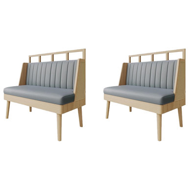 Banc rembourré en similicuir Fashion Light Luxury