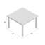 Club Aluminum Outdoor Dining Table-20521981