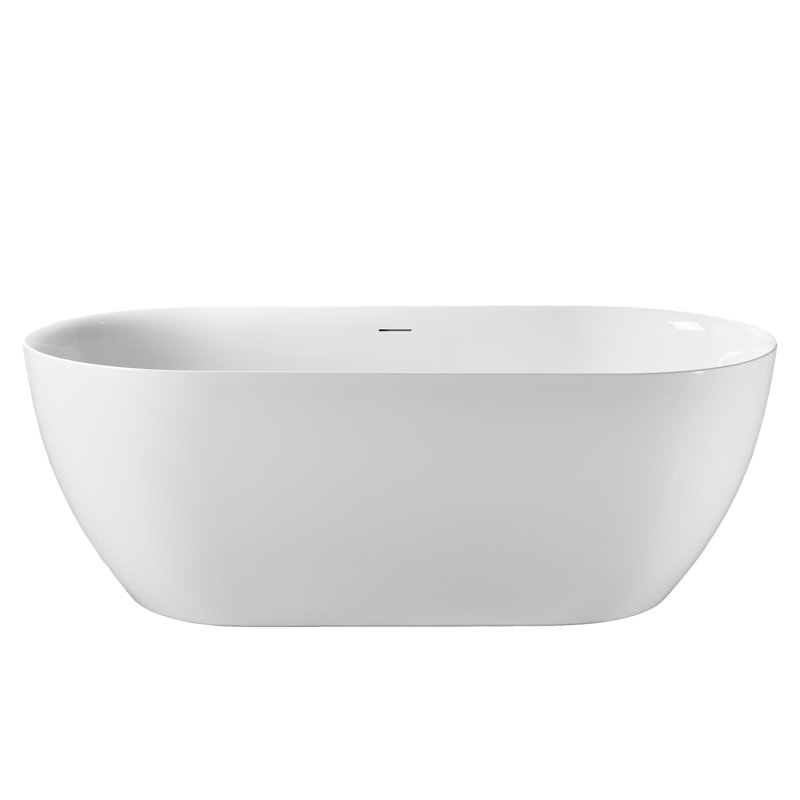 Luxueuse baignoire autoportante en acrylique pour une salle de bain de style spa