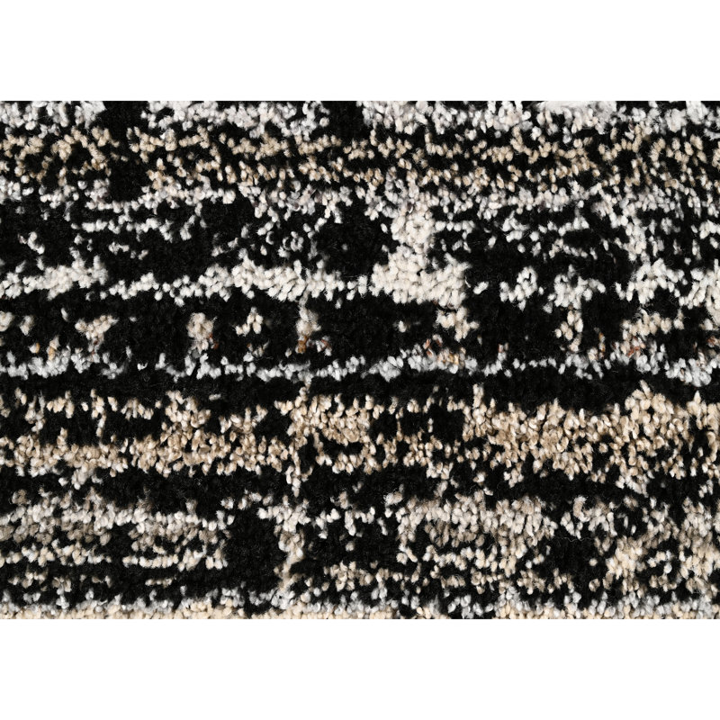 Tapis noir / ton de terre Hajku Designs Najja 12 pi x 12 pi
