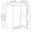  Kitchen Storage Cabinet With Shelf Silver Stainless Steel