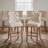 Velvet Kitchen Island Chairs Counter Height Barstools Set of 6-1120115418-1120115416-1139716721
