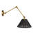Adjustable Wall Sconce with Rattan Shade-1623641278