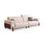 Canapé modulaire en chenille crème et blanc-481181675-481181674