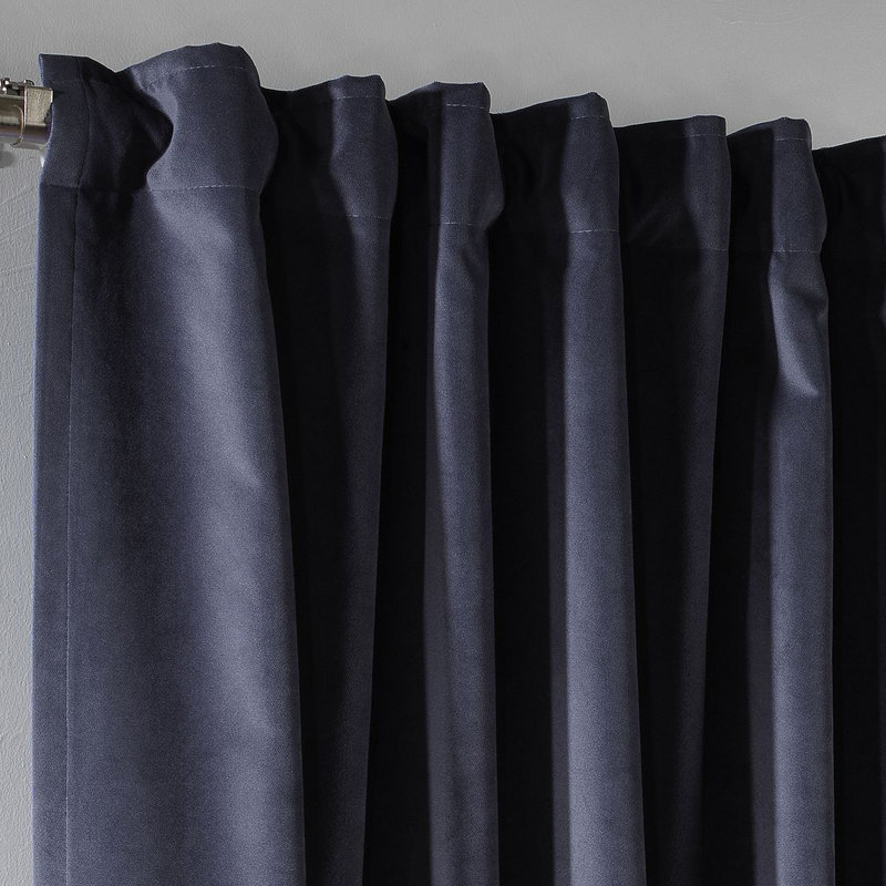Soft Touch Velvet Kitchen Valance, Charcoal, 60 W x 60 D cm