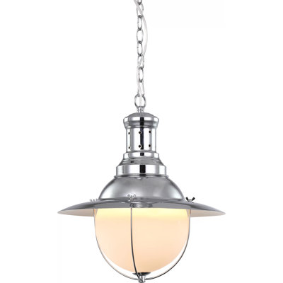 Industrial 1 Light Metal Lantern Pendant 