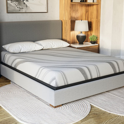 Matelas en mousse de gel 8 po Nl (très grand) - ferme, avec couche de confort à haute densité et tissu en mousse gélifiée ferme de 8 po, réduisant le stress et l'anxiété pour un meilleur sommeil