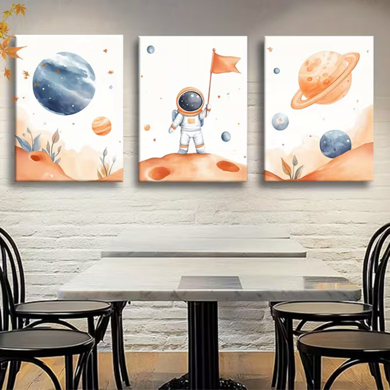 3 Piece Wrapped Canvas Wall Art, 30 cm H x 60 cm W