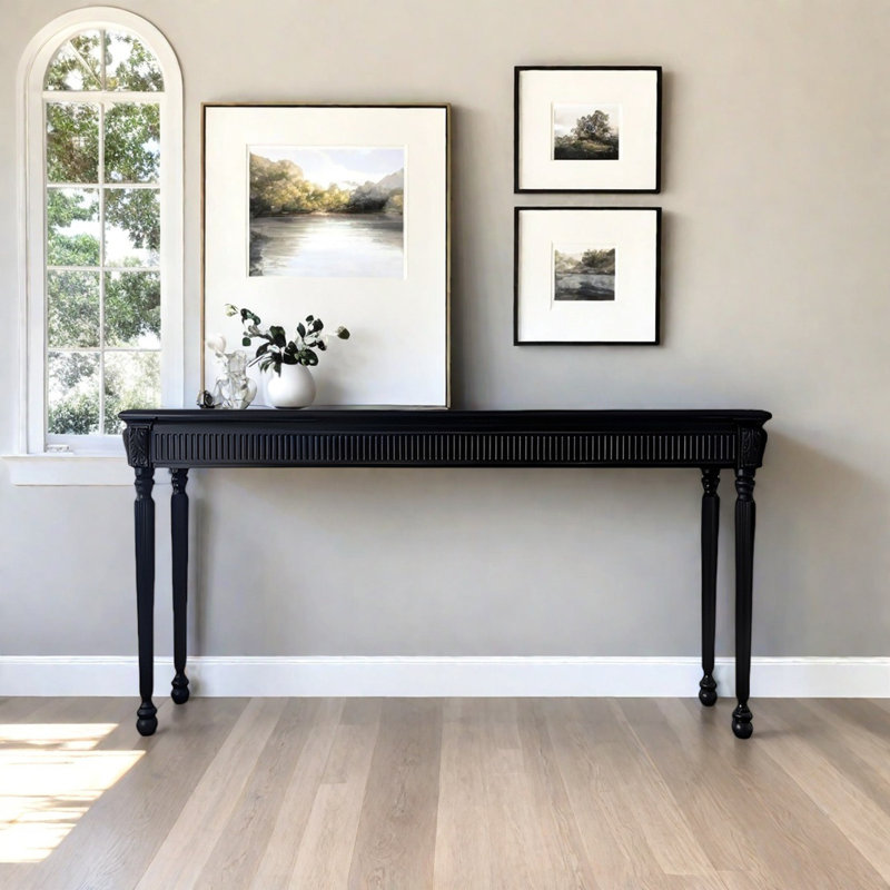 Console rétro sculptée, H 31,5 po x l 70,87 po x P 15,75 po