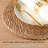 Round Woven Placemats Set Of 6 - Boho Rattan Water Hyacinth Placemats For Dining Table, Farmhouse Rustic Braided Wicker Table Mats For Home And Wedding Decor