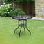Round 80cm L Outdoor Garden Table