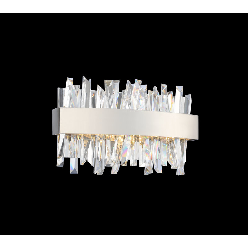 Éclairage pour meuble-lavabo en chrome Glacier 1 LT Allegri, 12 W, 1 080 lumens, H 8 po x l 12 po x P 4 po