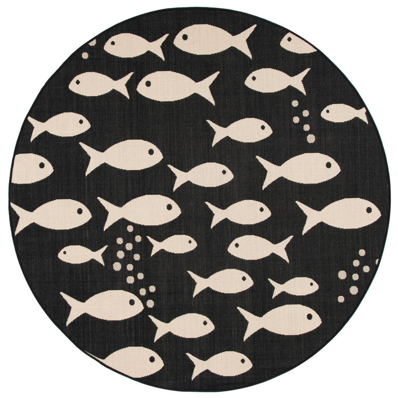 Tapis d'intérieur / extérieur Teneyck Performance, Rond 6 pi 7 po