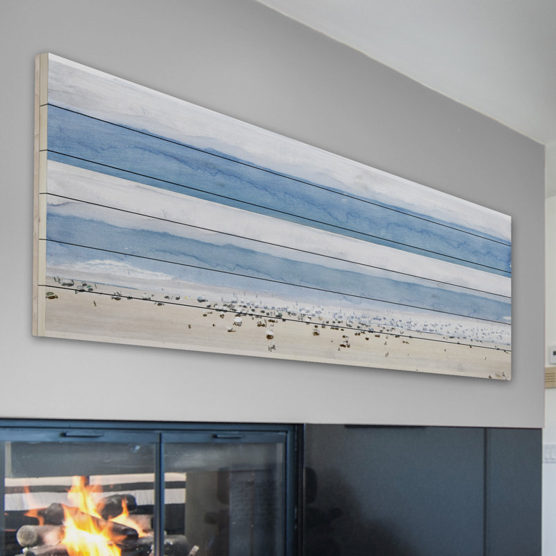 « House Ipanema » par Parvez Taj, reproduction d'art sur bois blanc, H 20 po x l 60 po