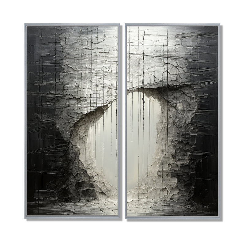 Minimalisme, solitude, méditation, impression sur toile, H 32 po x l 32 po, Argent argent