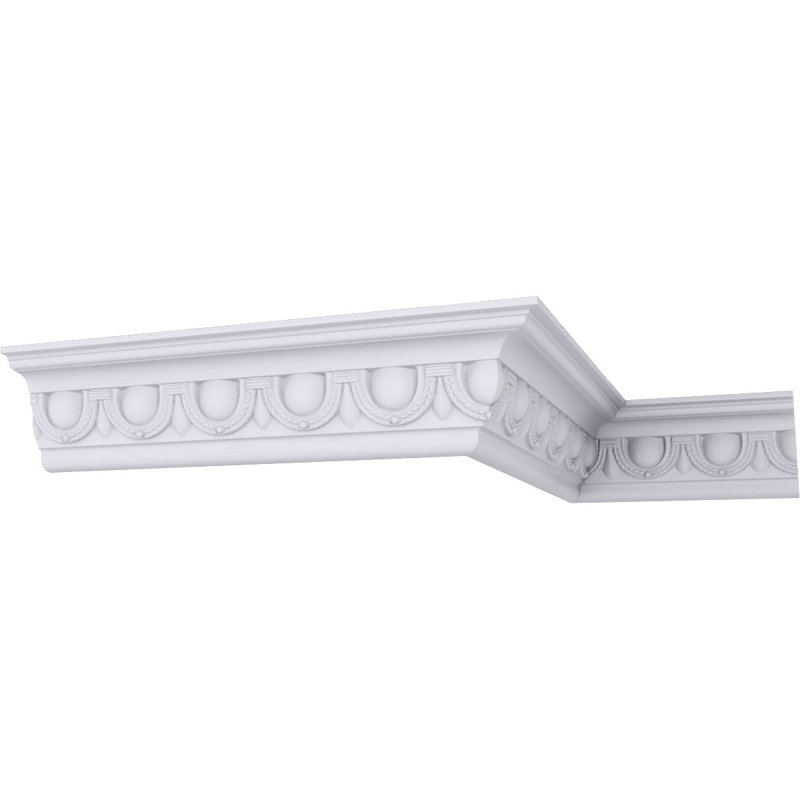 Moulure pour œuf et couronne D 5 po H 5 1/4 po x P 4 po x P 6 5/8 po x L 94 1/2 po