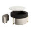 Ensemble de tables basses rondes à plateau relevable-560600199