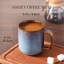Ensemble de 4 tasses en grès émaillé bleu 4 pièces, 16 oz, four, transition de couleur cuite, tasses à café et à thé-124940706