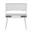 Bureau d'ordinateur Study avec rangement et tableau blanc magnétique effaçable à sec, blanc