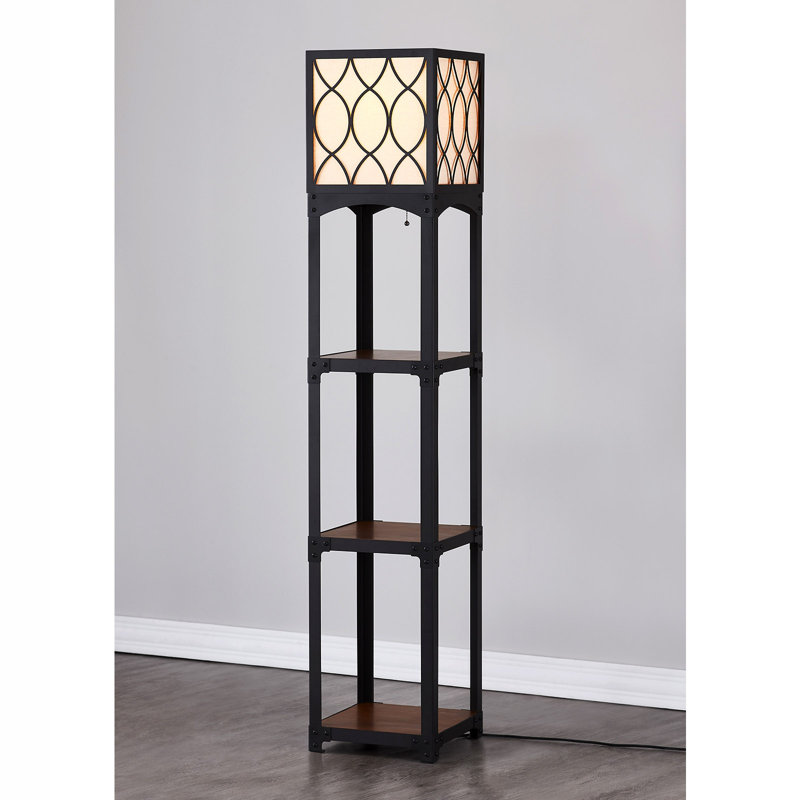 Eliodoro 64'' Black Column Floor Lamp