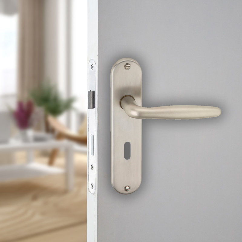 6x Urfic Rouen Metal Lever Latch Door Handles Set Rose Internal & External
