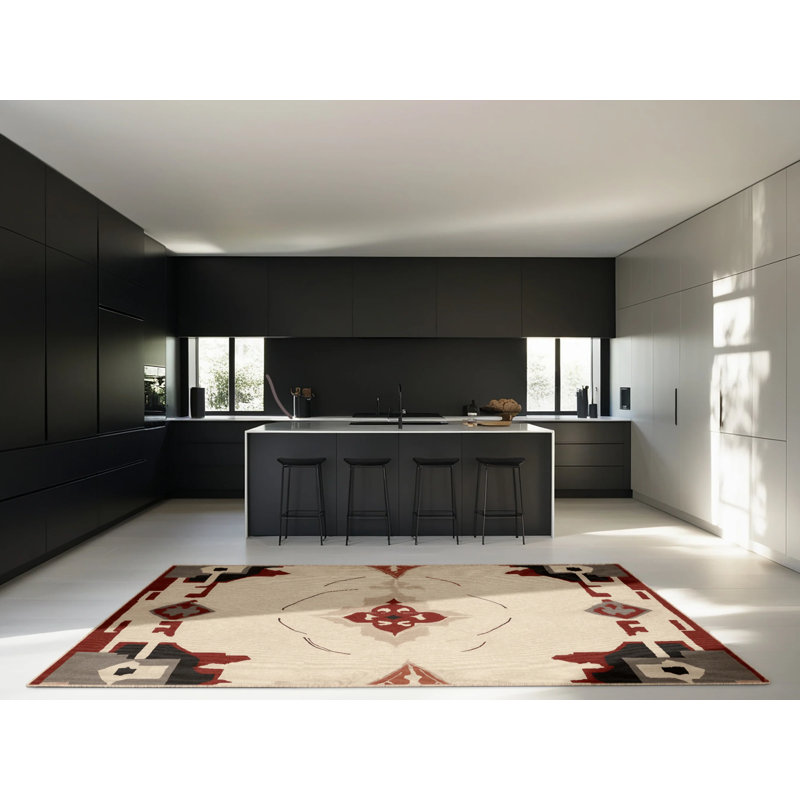 Chiseled Pathways Rug, Square 5'