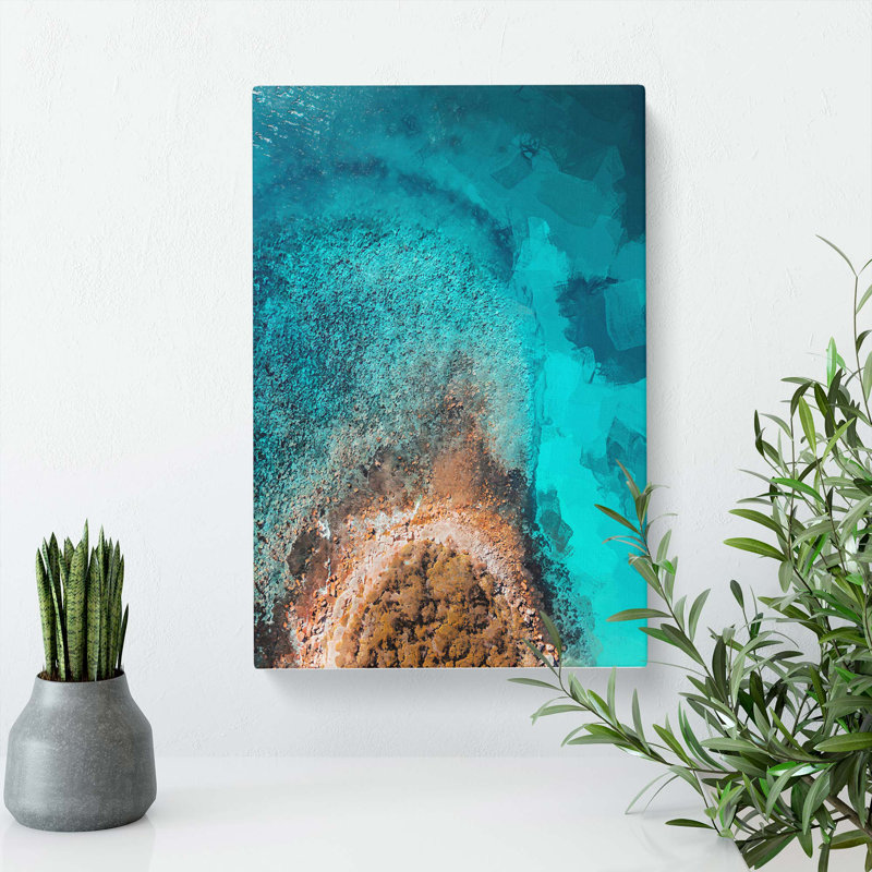Edge Of The Ocean - Wrapped Canvas Print, 76cm H x 50cm W x 3cm D