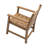 Patio Dining Chair With Armset Set Of 2,  HIPS Materialwith Imitation Wood Grain Wexture Chair For Deck Pool Backyard-721762747