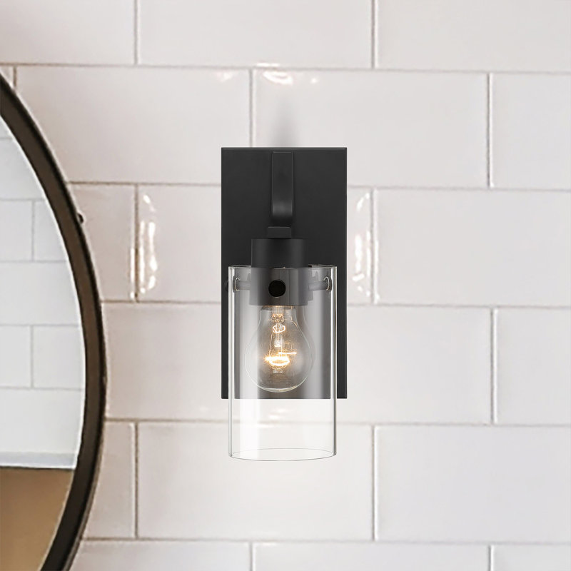 Barines Dimmable Bath Sconce, Matte Black