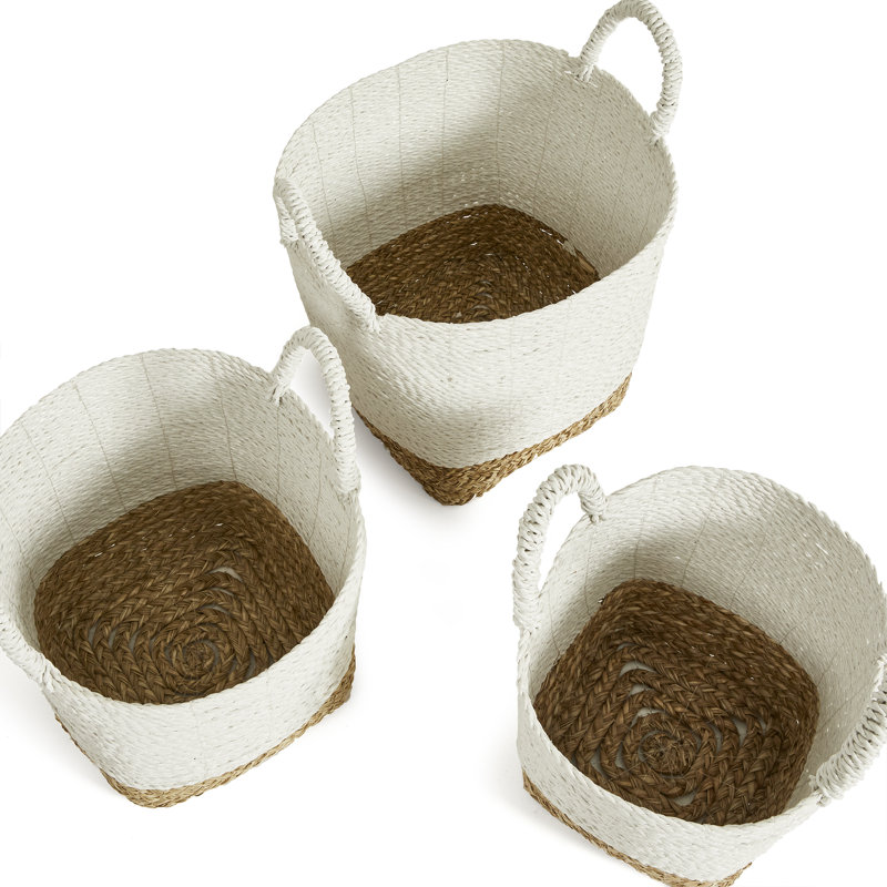 MADURA MARKET BASKETS ST3, White