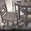 Table de salle à manger à hauteur de comptoir Leangelo et 4 tabourets de bar (ensemble de 5)-95210607-95210608-95210609