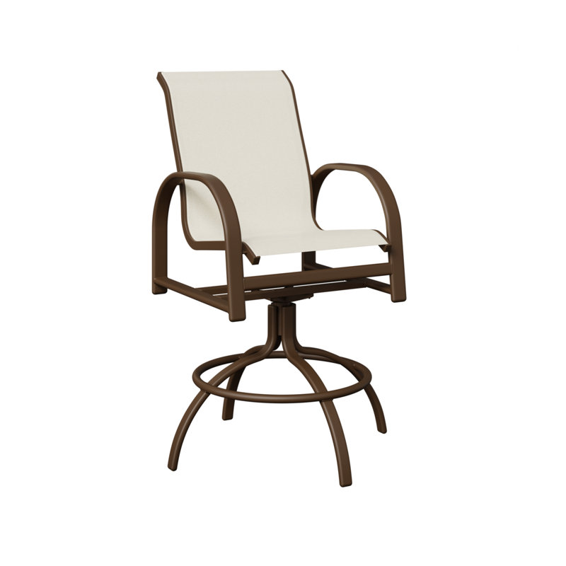 Chaise berçante en aluminium Mesquite Berlin, Blanc, Filon de bois mesquite