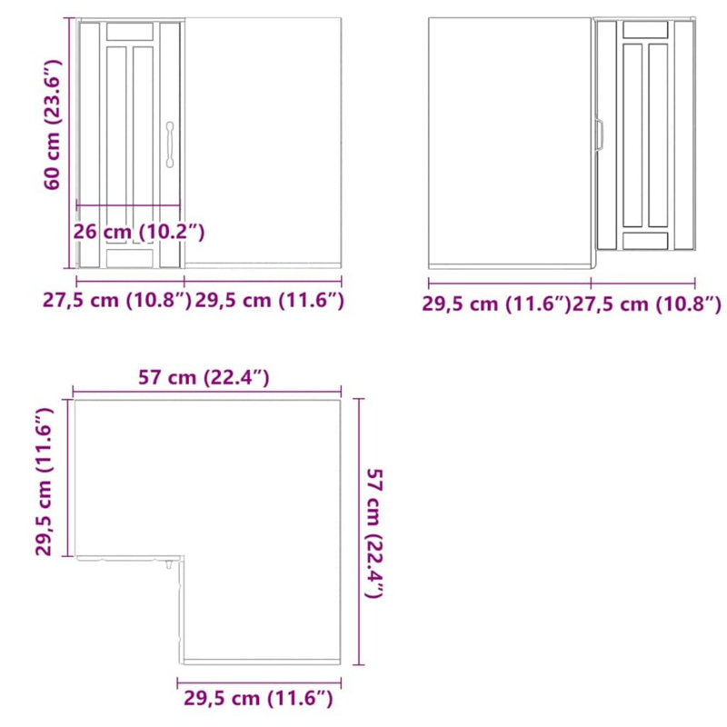 Corner Accent Cabinet