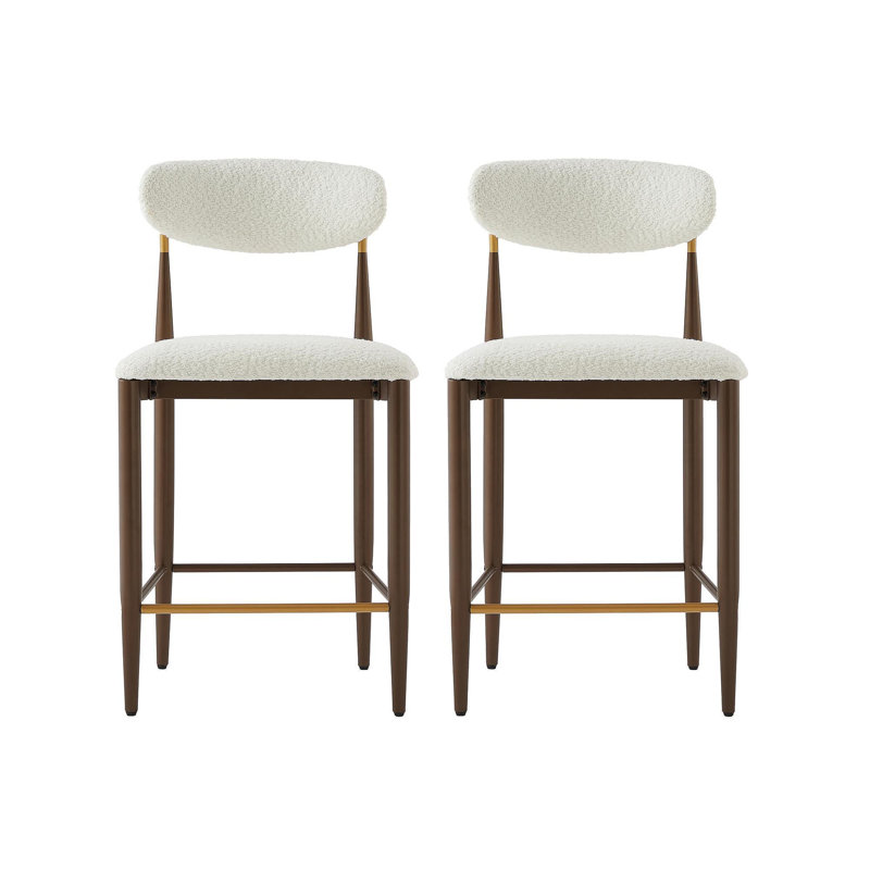 Ensemble de 2 tabourets de comptoir sans accoudoirs