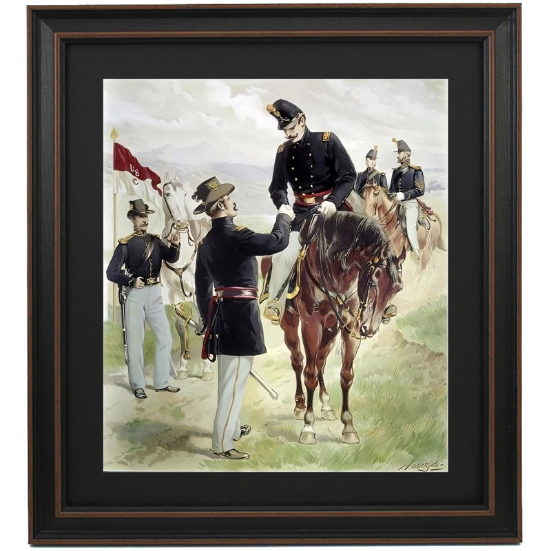 Cavalry And Dragoons By Henry Alexander Ogden, 36" H x 33" W