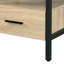 Table d'appoint en chêne Yawan et finition noire