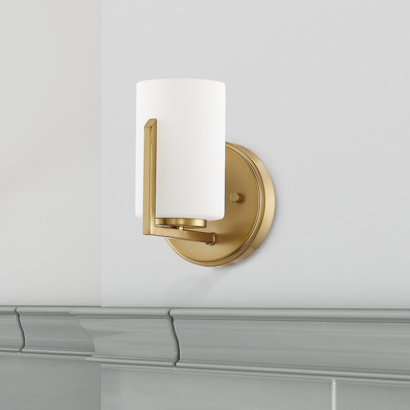 Torron Steel Armed Sconce, Brushed Gold