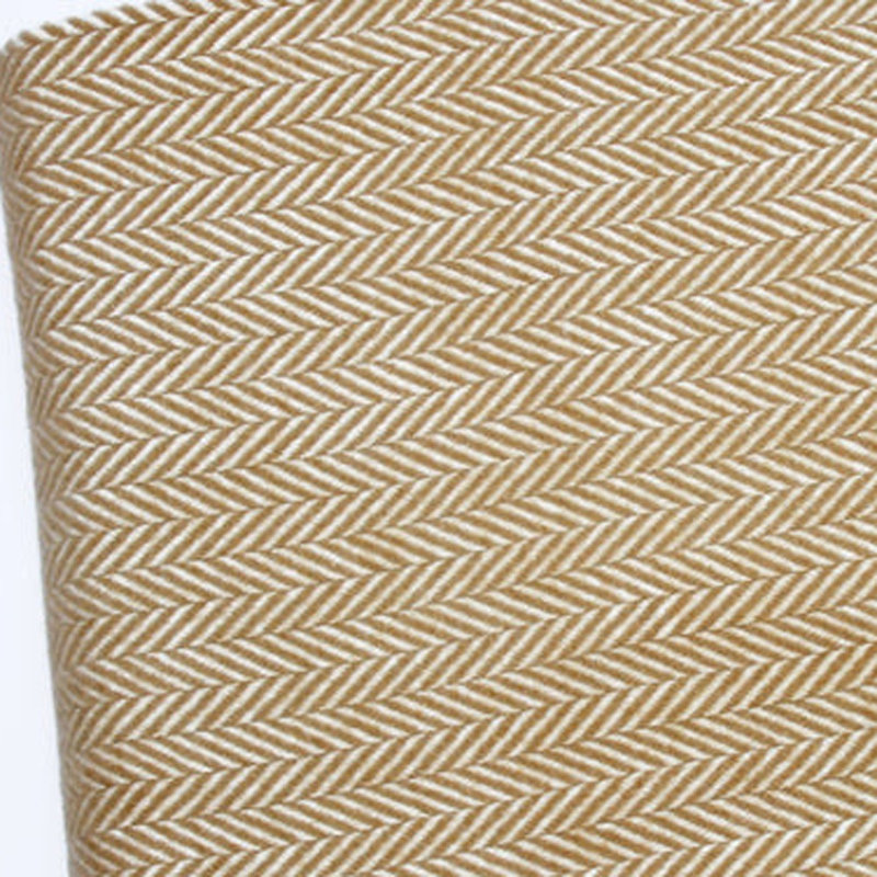 Jeté Slanted, Cuivre / chevron blanc