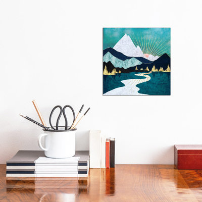 Winter River - Print on Canvas