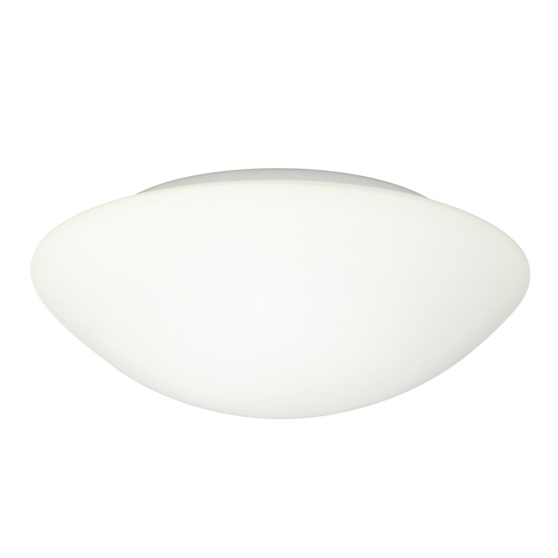 1 - Light 10.25" Simple Bowl Flush Mount, White
