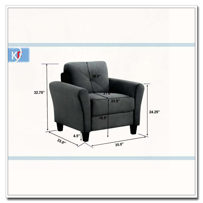 Fauteuil d'appoint en velours, Noir