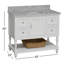 Hampton 42'' Single Bathroom Vanity with Top-1185607619-1185607630
