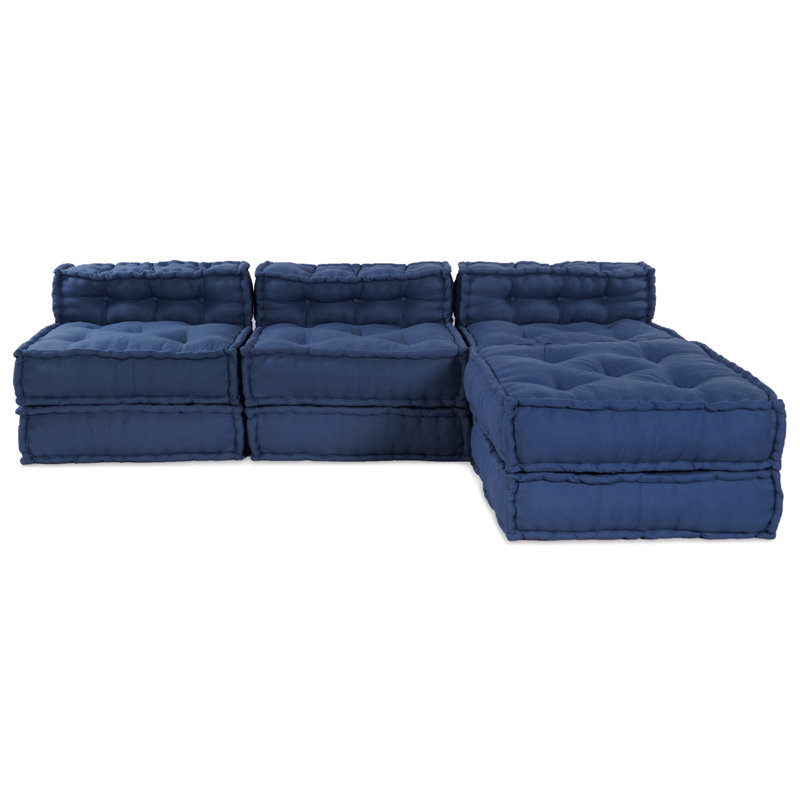 Modular Patchwork Sofa Fabric Living Room Modern Indoor Adaptable Couch