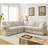 Modular Sectional Sofa Set,Convertible L Shaped Couch ,5 Seat,Reversible Sectional Sofa Couch,Upholstered,Corner Sofa,Rolled Arms,Soft Linen Fabric-1081256472