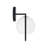 9.5" W X 12" H 1-Light Circle Sconce with Soft White Glass-107148966