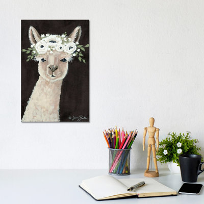 Llama by Sara Baker - Wrapped Canvas Gallery-Wrapped Canvas Giclée