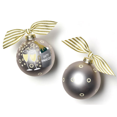 3.94'' Glass Food & Beverage Ball Ornament