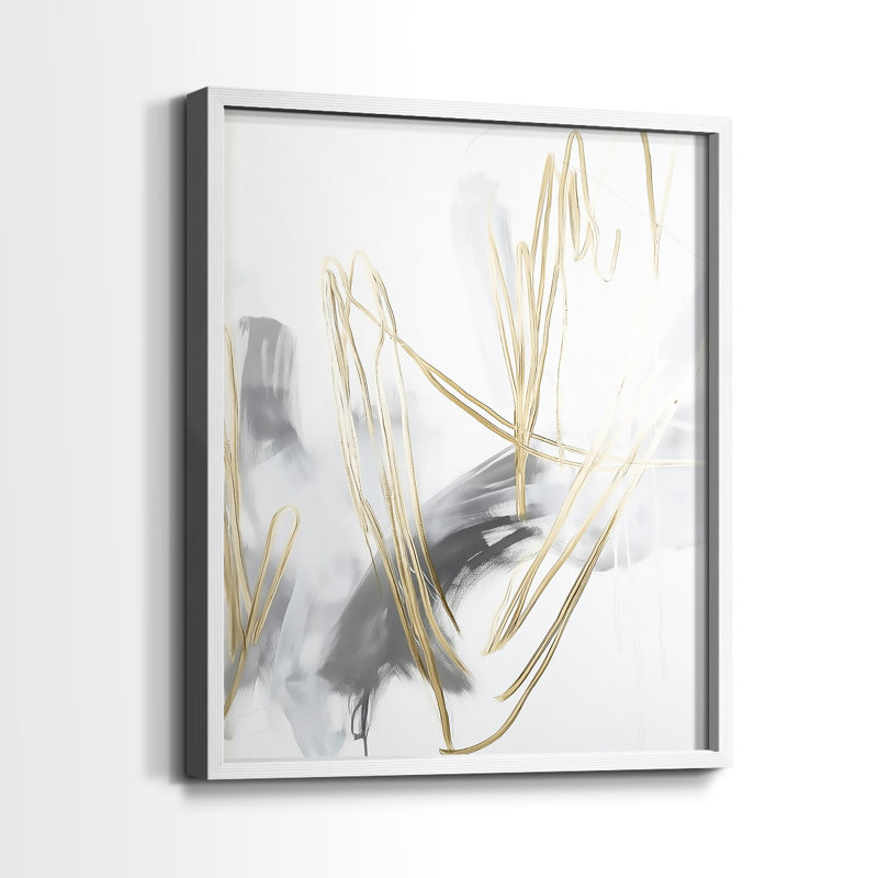 "ABSTRACT Series DCCL XXXII" par J Paul, Blanc / Blanc, H 11 po x l 9 po