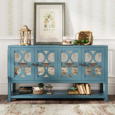 Wood Storage Cabinet with 4-Door